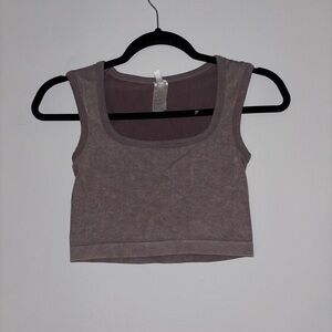 New Mix Women's Crop Top Purple/Taupe